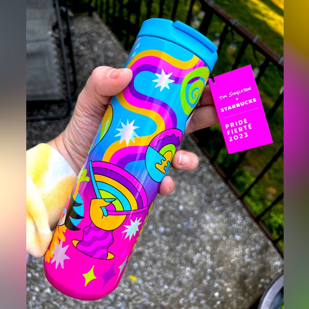 🏳️‍🌈PRIDE🏳️‍🌈 2023 Tim Singleton + Starbucks Grande Vacuum Tumbler BNWT